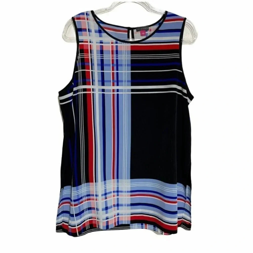 Vince Camuto L sleeveless slit side tunic